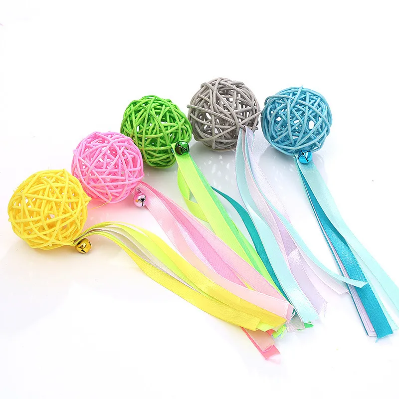 

Cat Toys Interactive Ball Catnip Cat Training Toy Pet Playing Vocal Ball Toy for Cats Sepak Takraw Pet Supplies