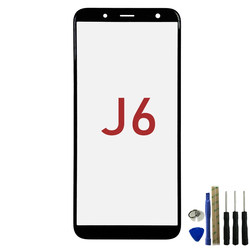 Сменный внешний объектив переднего экрана для Samsung Galaxy J6 J600 J600F стеклянная ЖК