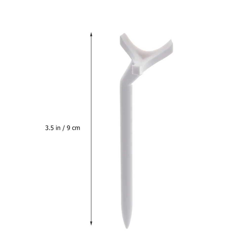 

15pcs Lightweight and Durable Curved Tees for Golfer (White)