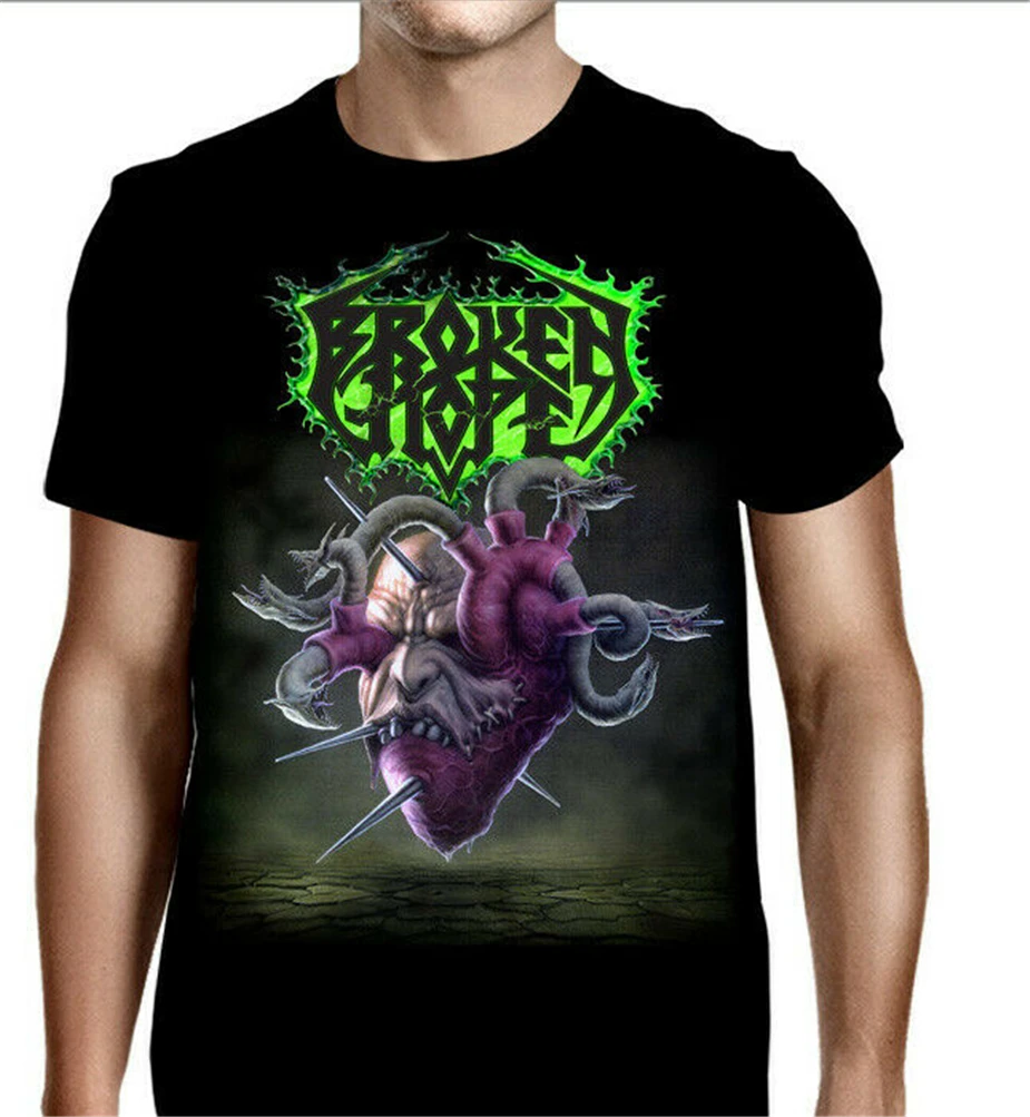 Футболка с надписью Broken Hope loating S M L Xl 2Xl новинка футболка цифровым принтом|Мужские