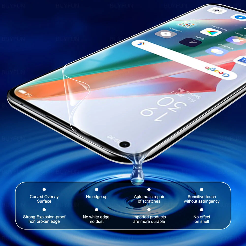 6in1 hydrogel film full coverage for oppo find x3 lite neo pro screen protector anti scraping safety protective film for findx3 free global shipping