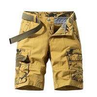 new summer casual shorts men camouflage print cargo shorts mens cotton military jogger shorts regular knee length short pants