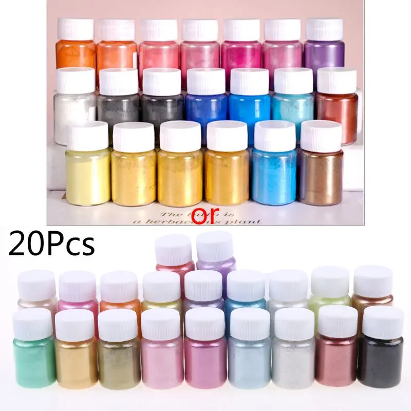 

20 Pearlescent powder Epoxy Resin Dye Pearl Pigment Natural Mica Mineral Powder