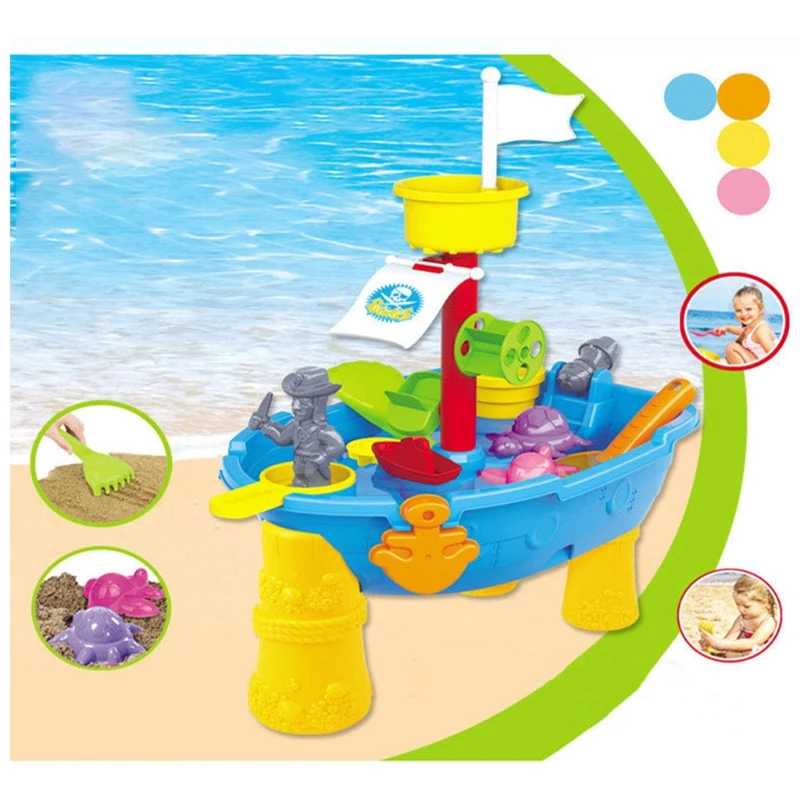 1Set Summer Game Toy Sand Playing with Play Table Sandpit Beach Pirate Set Water Kits | Игрушки и хобби