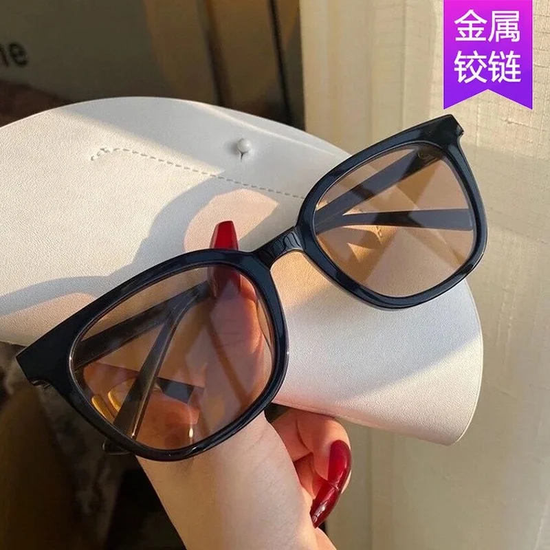 

Cat Eye Korean Style Sunglasses Women 2021 Luxury Brand New Female Net Red Same Style Sunglasses Trend Street Shooting Eyewear