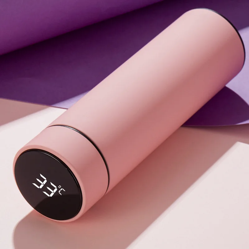 

500ml Thermos Cup Intelligent Temperature Display Heat Preservation Water Bottle Stainless Steel Vacuum Cup Thermos Flask