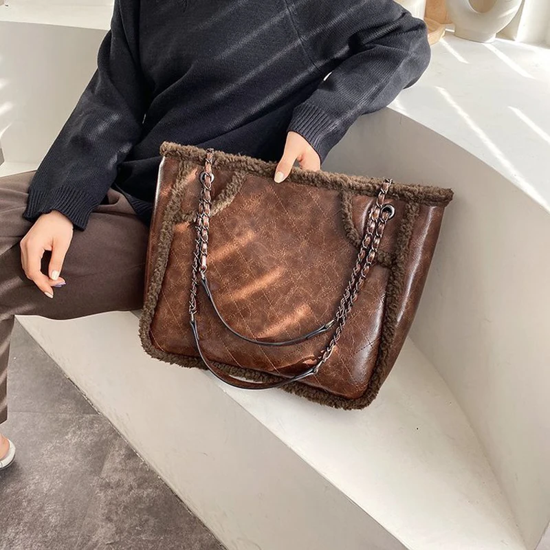 

Vintage Square Crossbody bag 2020 New Quality PU Leather Women's Designer Handbag High capacity Chain Shoulder Messenger Bag