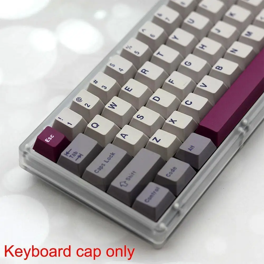 

Для GMK для DMG фиолетовый серый нейтральный с ABS двухцветный молдинг keycap оригинальная высота 167 клавиш подарок бойфренду A5F5