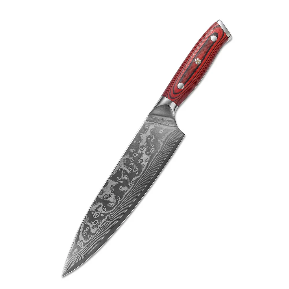 

Damascus steel G10 8-inch chef knife kitchen chef knife sushi chef knife meat slicing knife