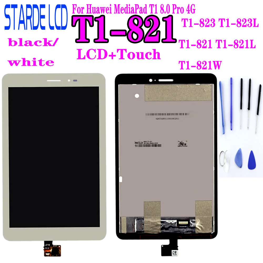 С ЖК дисплеем для Huawei MediaPad T1 8 0 Pro 4G 821L 821W 823L 821 S8 701 дисплей сенсорный экран