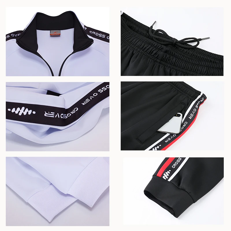 

2021 New Men's Tracksuit Football Training Set Long Sleeve Football Jacket and Pants Uniforms Jogging Sportswear
