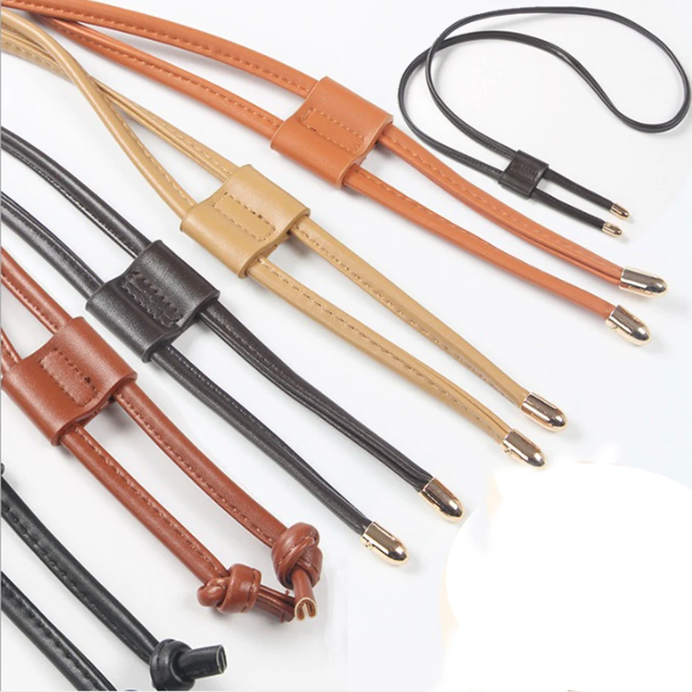 Women Girls Detachable PU Leather Bag Strap Belt Bucket Bags Drawstring Bunches Backpack Beam Pocket Accessories | Багаж и сумки