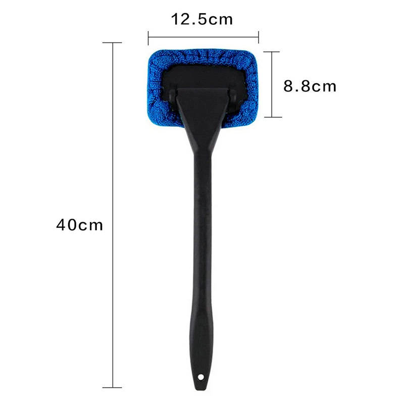 

Window Windshield Cleaning Tool Microfiber Cloth Car Cleanser Brush with Detachable Handle Auto Inside Glass Wiper J8