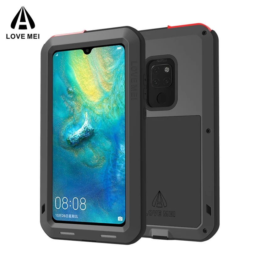 love mei metal case for huawei p40 pro p20 p30 lite mate 30 20 10 lite pro shockproof anti fall phone cover rugged armor cases free global shipping