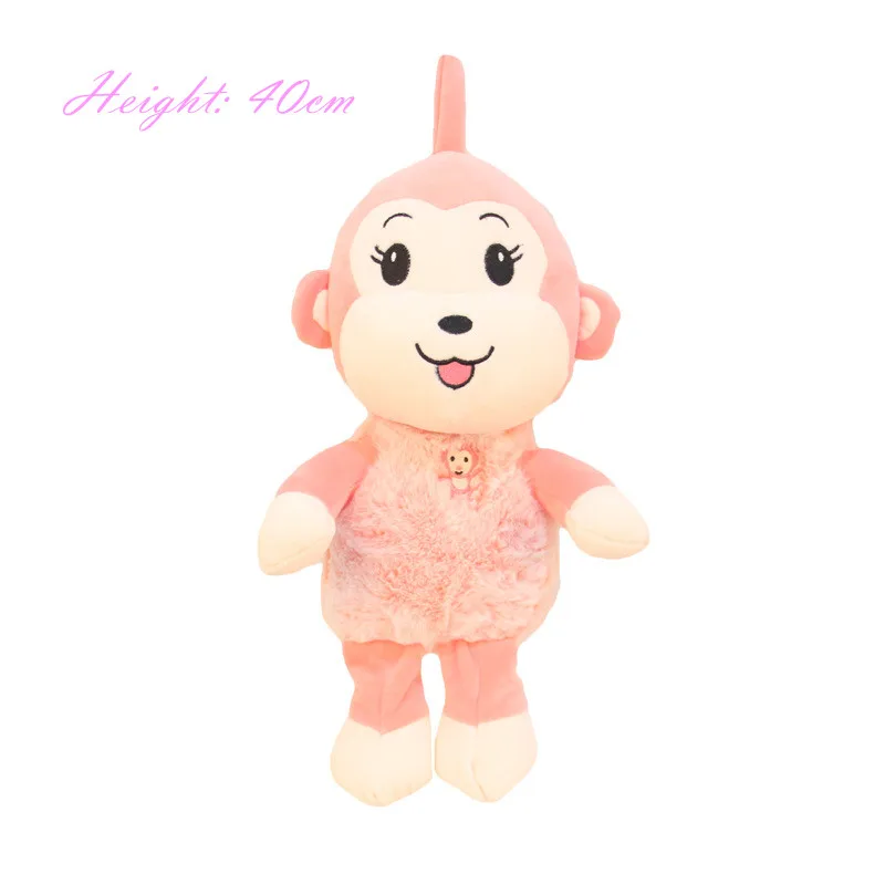 

40cm Cute Monkey Doll Stuffed Plush Animal Toy Puppet Soft Pillow Plushie Home Sofa Decor Toys for Boys Girls Birthday Gift
