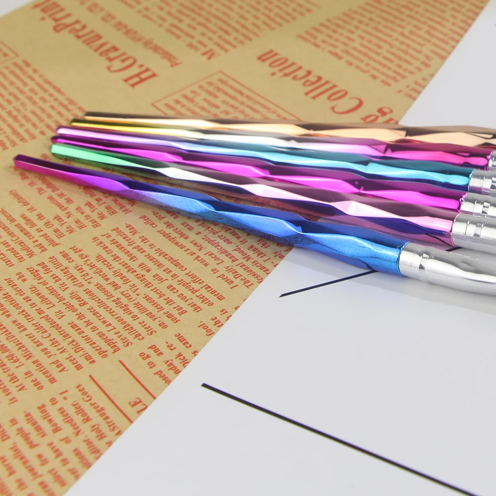 6 шт./компл. кисти для дизайна ногтей с рисунком в виде полумесяца | Красота и