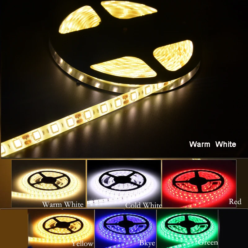 5м 300 светодиодные полосы 5050 SMD светодиодные полосы света водонепроницаемый IP65 led strip