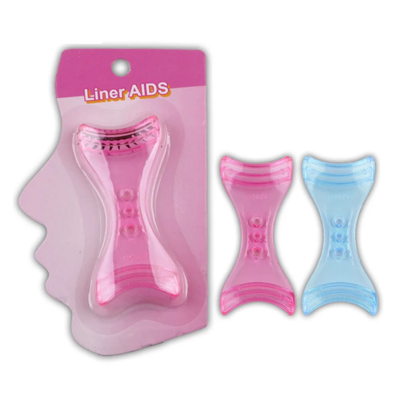 

Pink Eyeliner Model Blue Makeup Eye Helper Device Tool Draw Eye Liners Guide Card Mold Eyeliner Guide Eye Fashion Makeup Tool