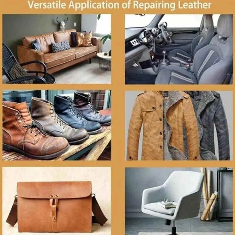 60 мл искусственные отверстия царапины трещины без нагрева жидкая кожа винил