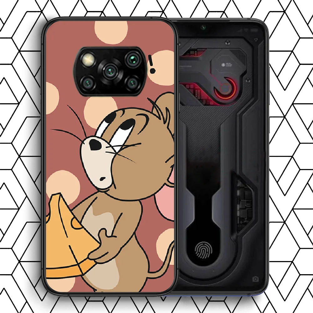 

Cat And Mouse Tom Jerry Phone case Cover Hull For Xiaomi Mi A2 A3 8 9 9T Note 10 Se Lite Pro black Funda 3D Cell Trend Prime