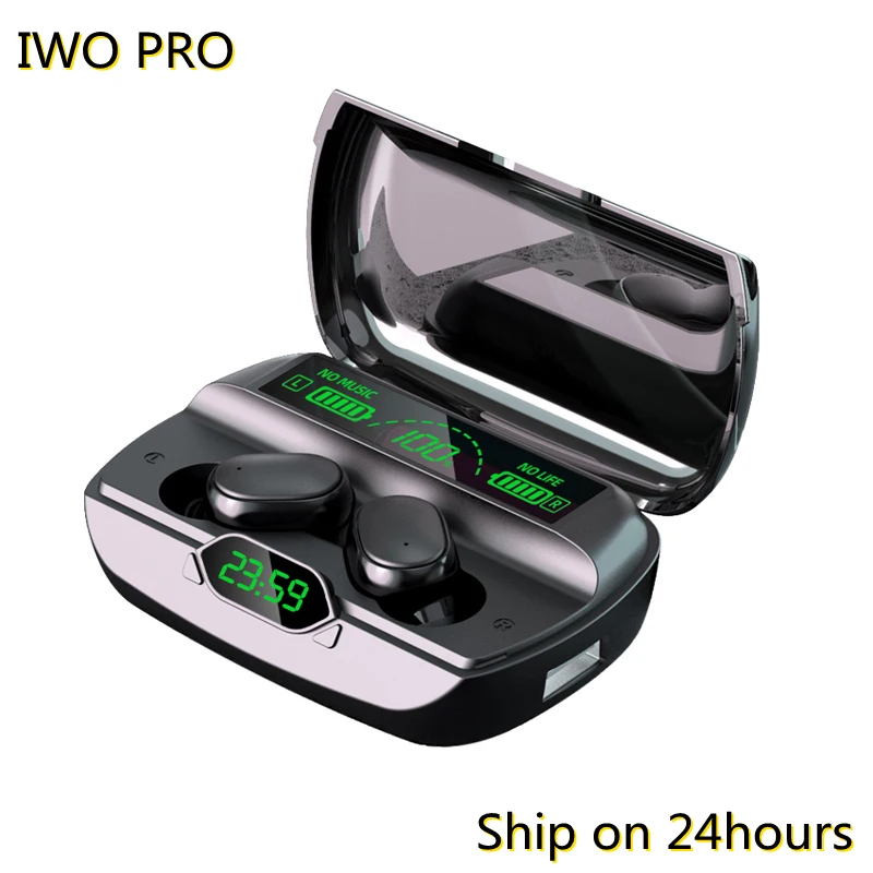 

Wireless Headphones G6 Earphones Bluetooth 5.0 TWS Earbuds Stereo Handsfree Headset with Microphone LED Display Power BanK