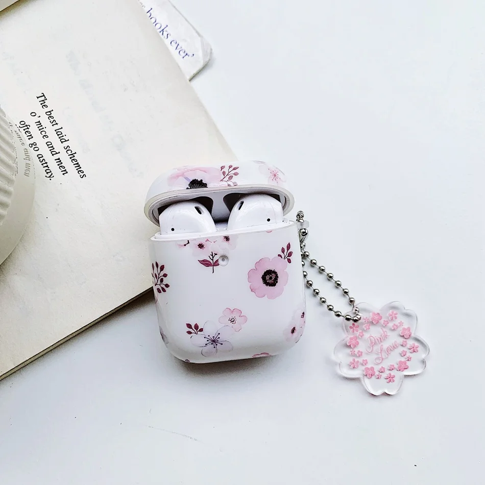 Беспроводной чехол для наушников для Airpods, чехол, Роскошный милый цветок, чехол для наушников для Apple Air Pods 2, чехол, защита, аксессуары для кожи