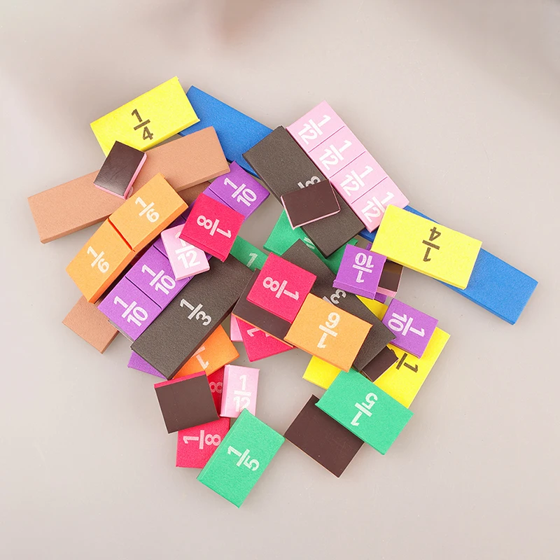 51 шт. Магнитная Радужная фракционная плитка рассчитает математические игрушки