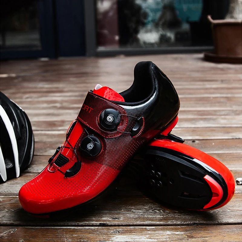 

Men Professional Cycling Cleat Shoes Outdoor Breathable Self-locking Mountain Bike Shoes Women Bicycle Racing Sneakers