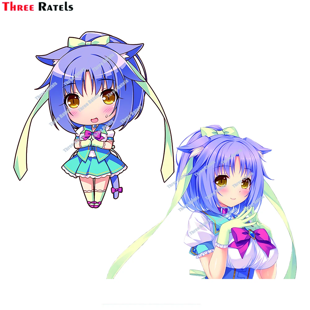 

Three Ratels D788 Сексуальная аниме-девушка Корица Nekopara Sekai Автомобильные Наклейки Аниме Симпатичные авто аксессуары украшения наклейки Pa