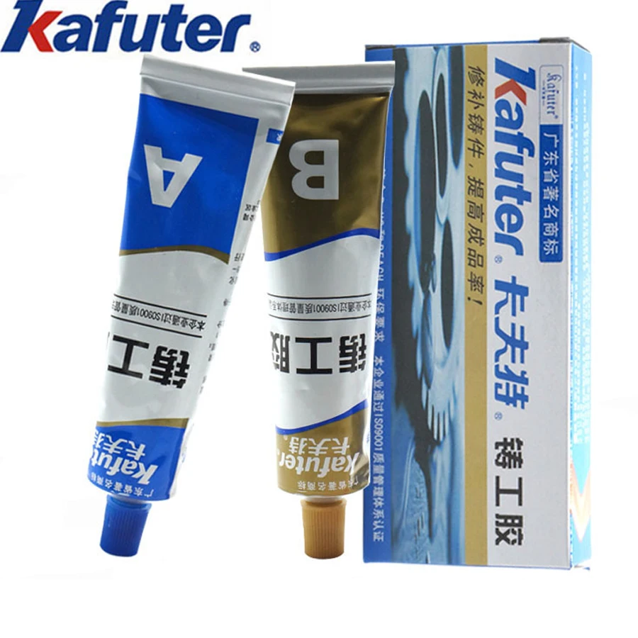 Kafuter 1 комплект AB 100G клей A + B отверждения супер жидкий Стекло резинометаллические