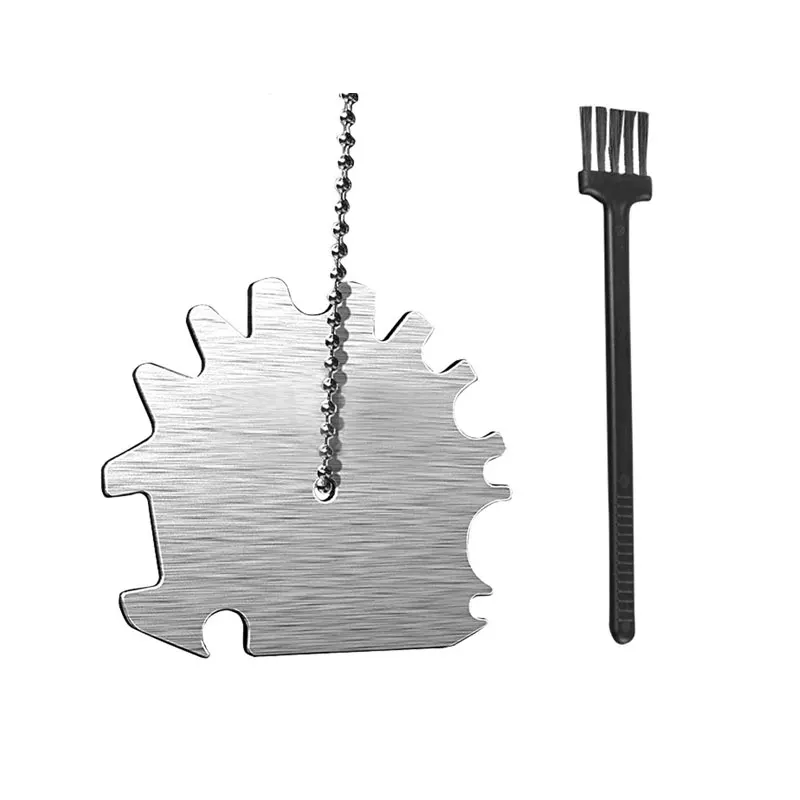 

Высокая Нержавеющая сталь барбекю скребок для решетки для гриля 5,8 см безопаснее, чем проволочная щетка барбекю решетка очищающее средство...