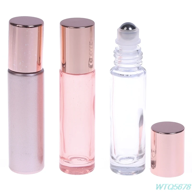

10ml Roll On Essential Oil Empty Perfume Roller Ball Bottle For Travel Packing