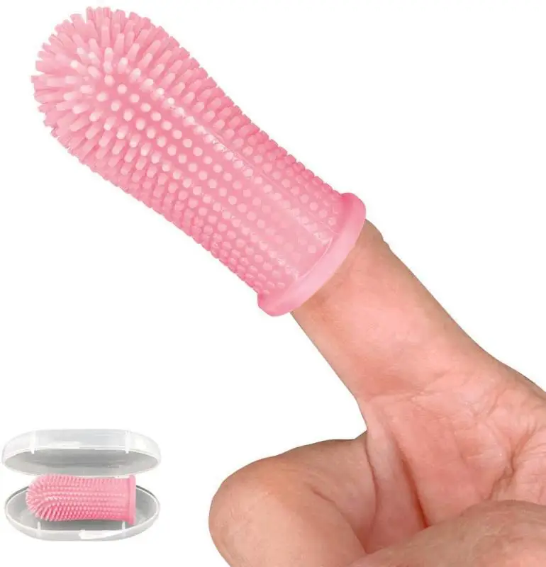 Pet Finger Toothbrush Cat Dog Brush Bad Breath Tartar Dental Care Tool Innovation 360 Degree Clean Silicone Gloves Supplies |