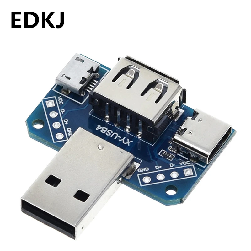 1 шт. Micro-C Type 4P DC 5 В 4 в USB4 2 54 мм USB адаптер головка папа | Обустройство дома