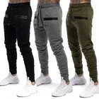 Новинка 2019, мужские тренировочные штаны для бега, мужские тренировочные штаны для фитнеса, бодибилдинга, джоггеры, брюки для тренировок, мужские спортивные хлопковые брюки-карандаш