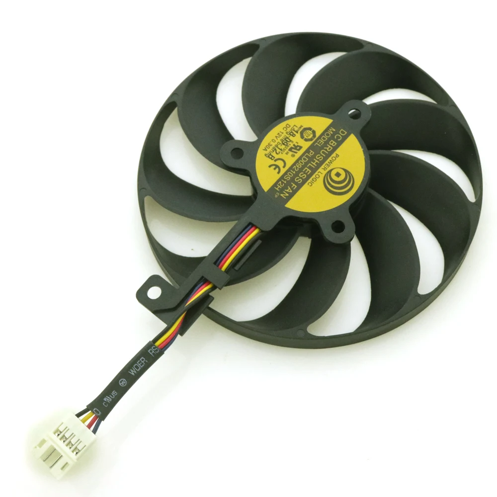 PLD09210S12H-C PLD09210S12H 12 В 0.30A 88 мм для ASUS ROG STRIX-RTX 2070 RTX2080 ROG-STRIX-RTX2070S Супер видеокарта вентилятор охлаждения - Цвет лезвия: PLD09210S12H-C