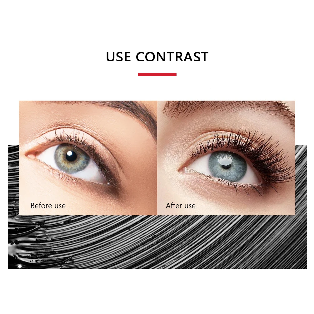 

New Zwarte Mascara Wimpers Mascara 4D Zijdeachtige Wimpers Verlenging Wimpers Make-Up Waterproof Mascara Volume Eye Cosmetica
