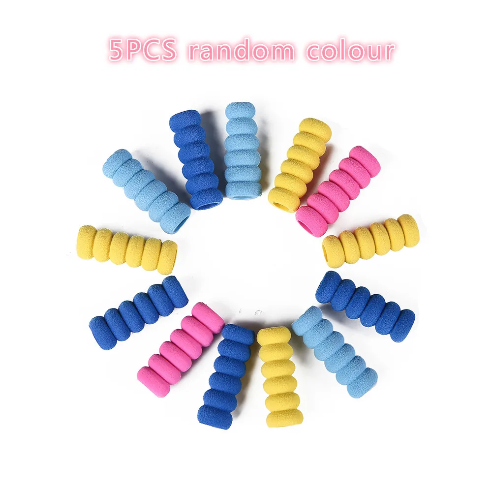 5PCS random colour 1/5/10 Diamond аксессуары для рисования Алмазная вышивка ручка анти-скольжения рукав крышка инструменты губка горный хрусталь мозаика шариковая ручка крышки - Цвет: 5PCS random colour