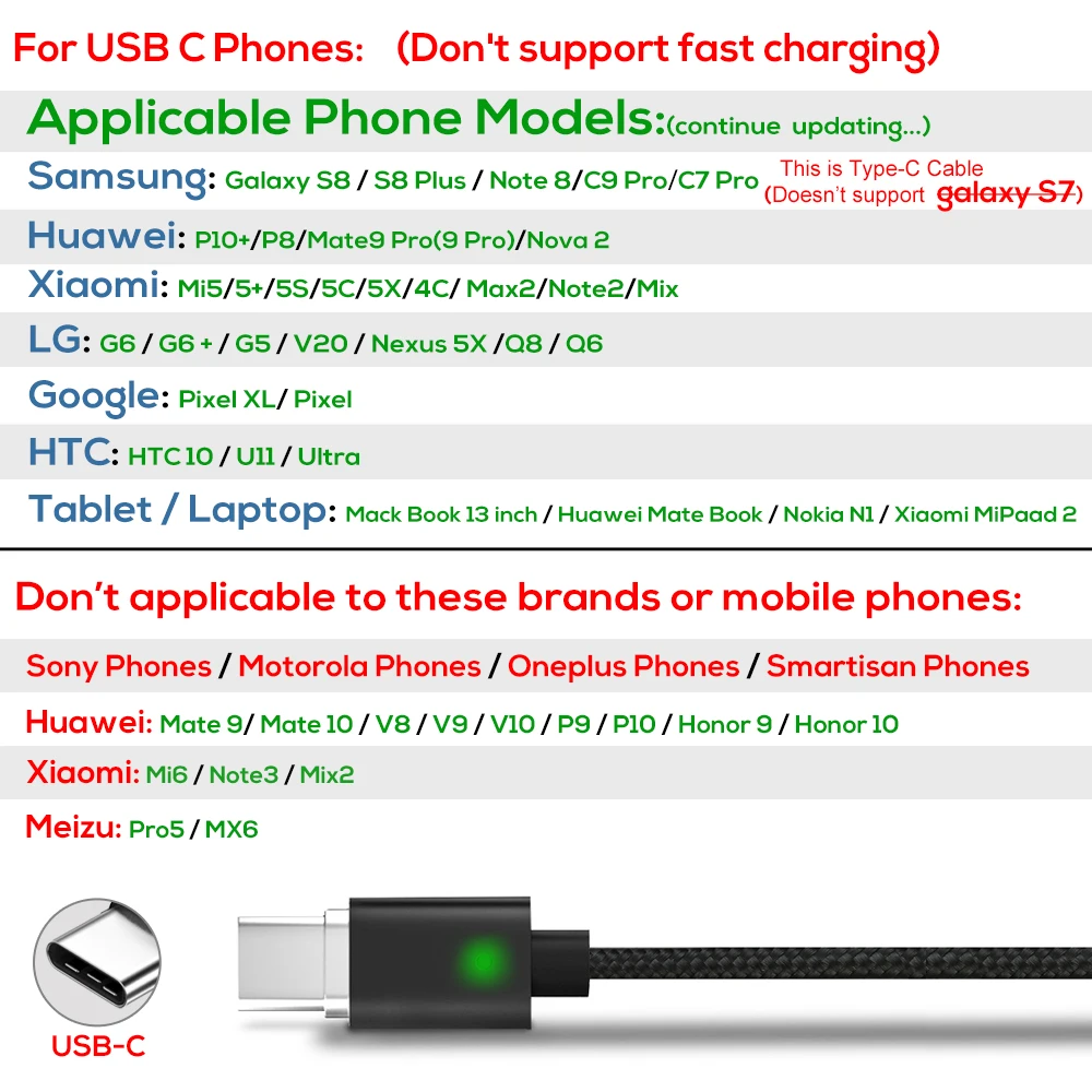 Кабель для зарядки магнитный TOPK AM21 USB Type A C 2.4A 1м/ 2м нейлон|Кабели мобильных