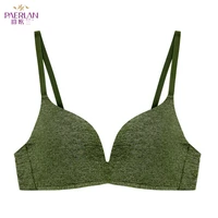 paerlansimple style one piece green lycra underwear for women comfort pitted bra small breasts push up 34 cup women lingerie