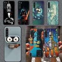 cute futuramas for kid phone case for xiaomi redmi note 7 7a 8 8t 9 9a 9s 10 k30 pro ultra black luxury waterproof painting etui