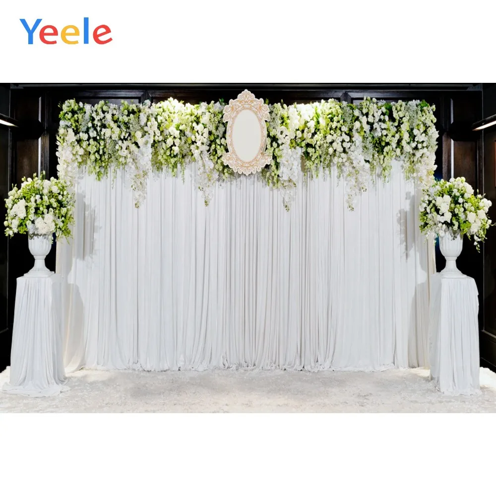 

Yeele свадебный фон для фотосъемки занавески стены цветы стены фоны для фотосъемки персонализированные фотофоны для фотостудии