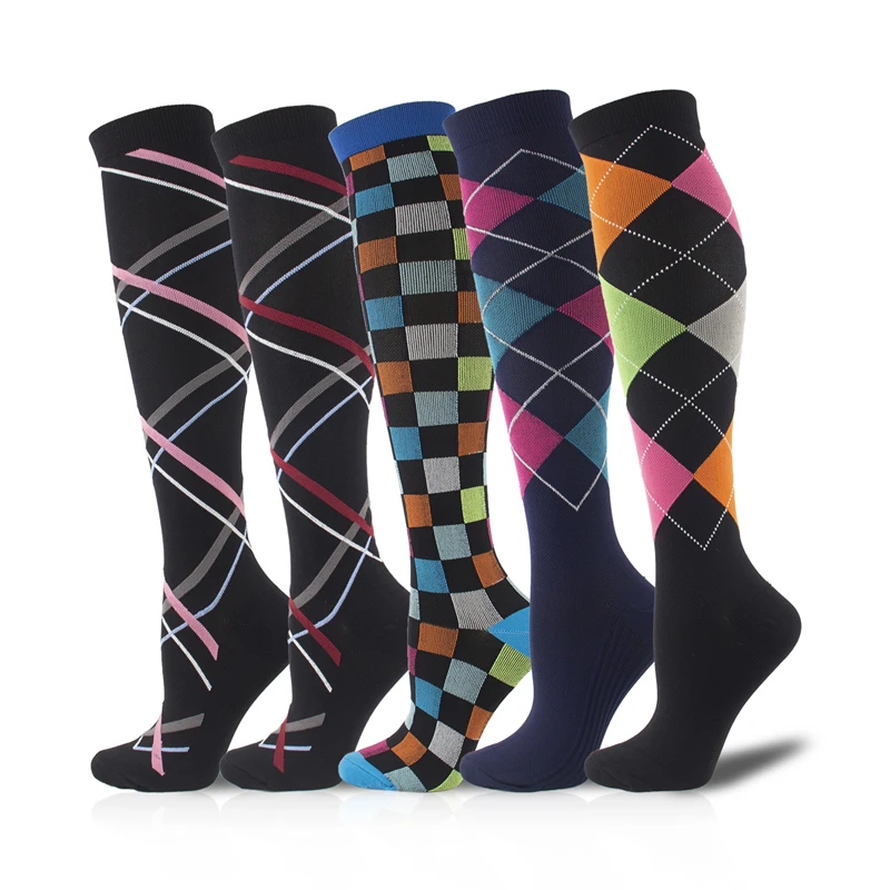 Female Compression Socks 7 Pairs Per Set Running Men Women Compression Sock Women