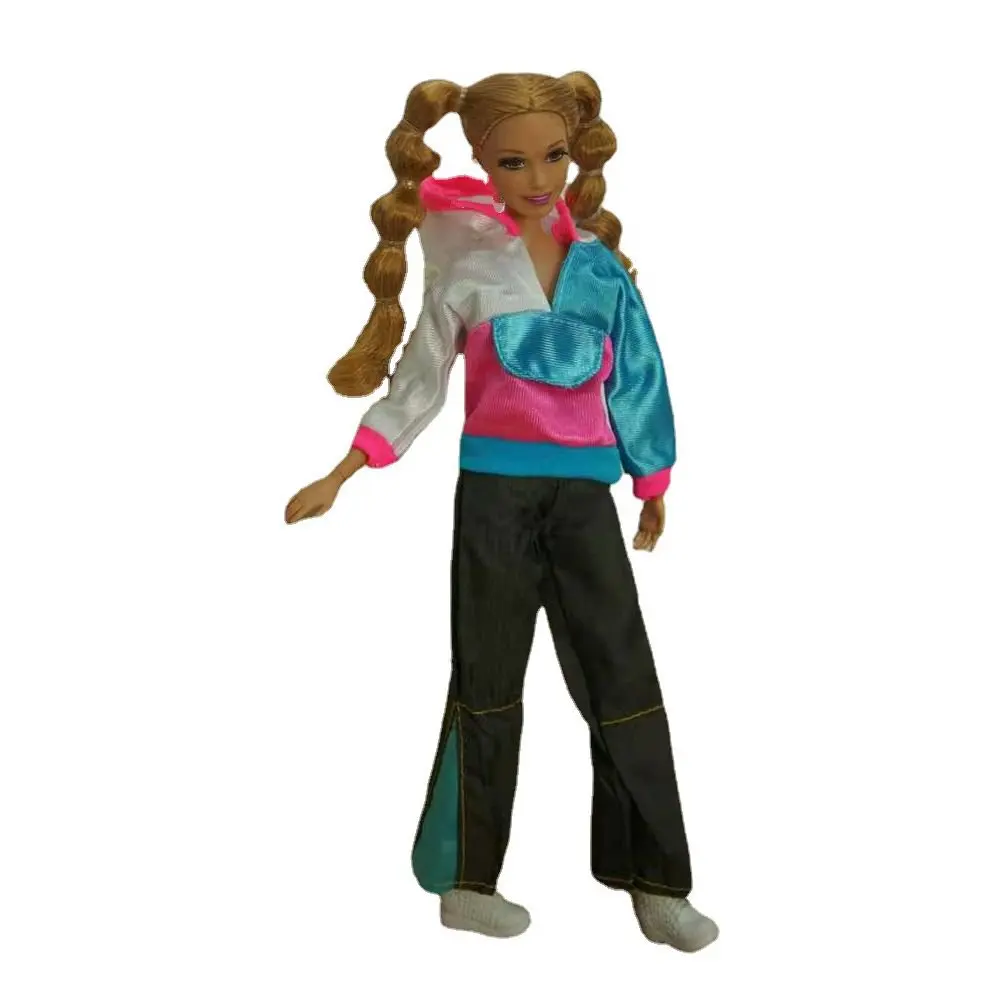 1/6 Кукольная одежда бело-розовая синяя толстовка зеленые военные брюки для куклы Барби 11.5" Аксессуары для кукол детям Игрушки для творчества