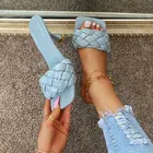 Шлепанцы женские на тонком высоком каблуке, без застежки, с открытым носком