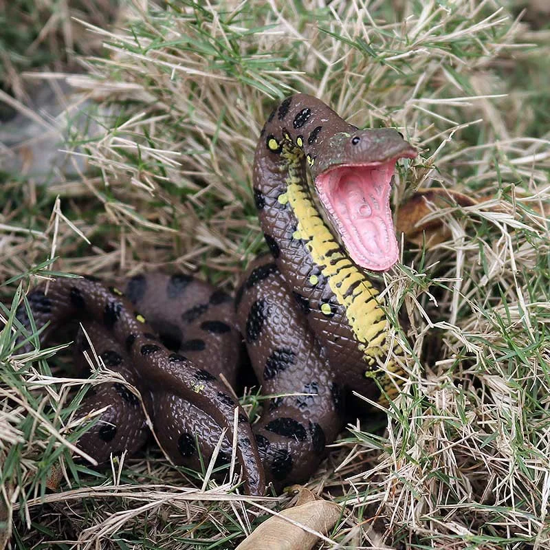 

Children'S Toy Snake Model Simulation Reptile Giant Python Big Python Wild Animal Snake Model