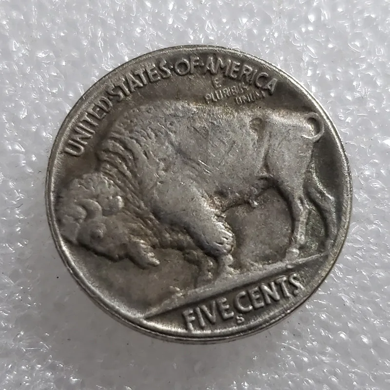 

Antique Crafts 1937-S Buffalo Wanderer Silver Dollar Hard Commemorative Coin Foreign Coin Coin
