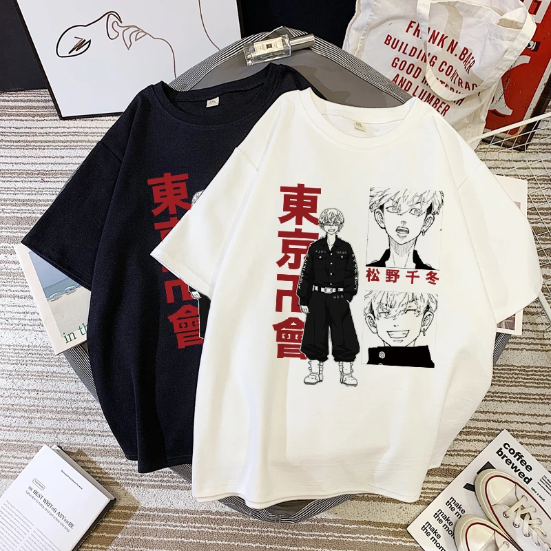 

Tokyo Revengers T Shirt Men Anime Graphic Tees Japanese Harajuku Manga Summer Printed T-shirt High Quality Cotton Unisex Tops