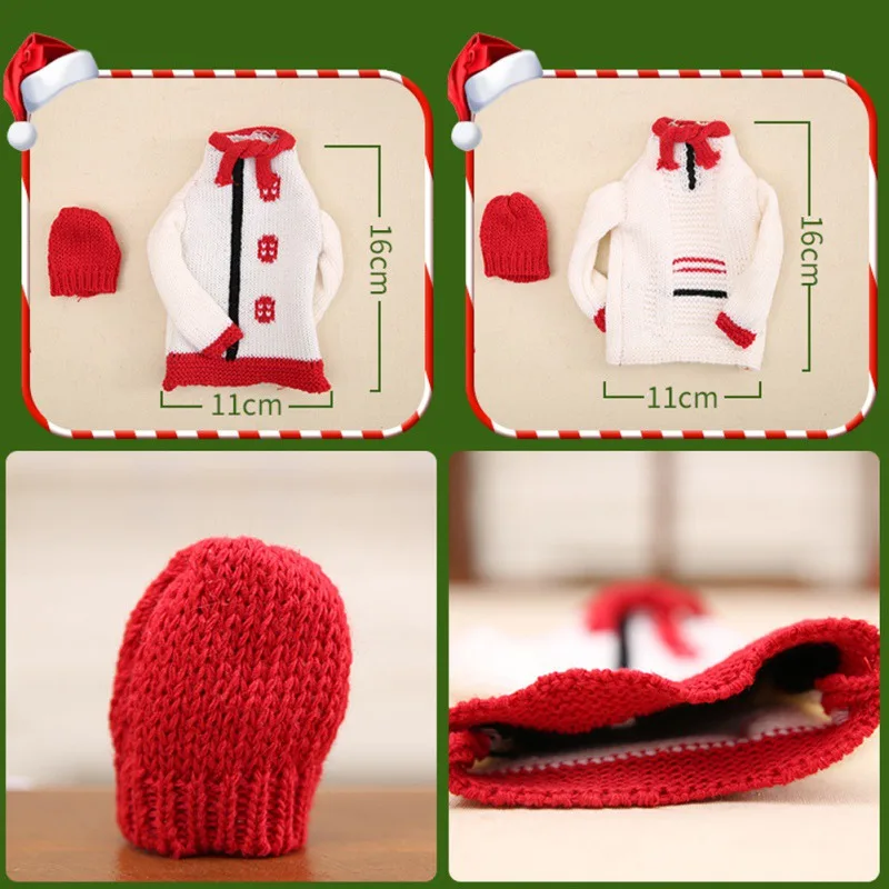 Домашний шикарный вязаный Рождественский свитер красная фотография