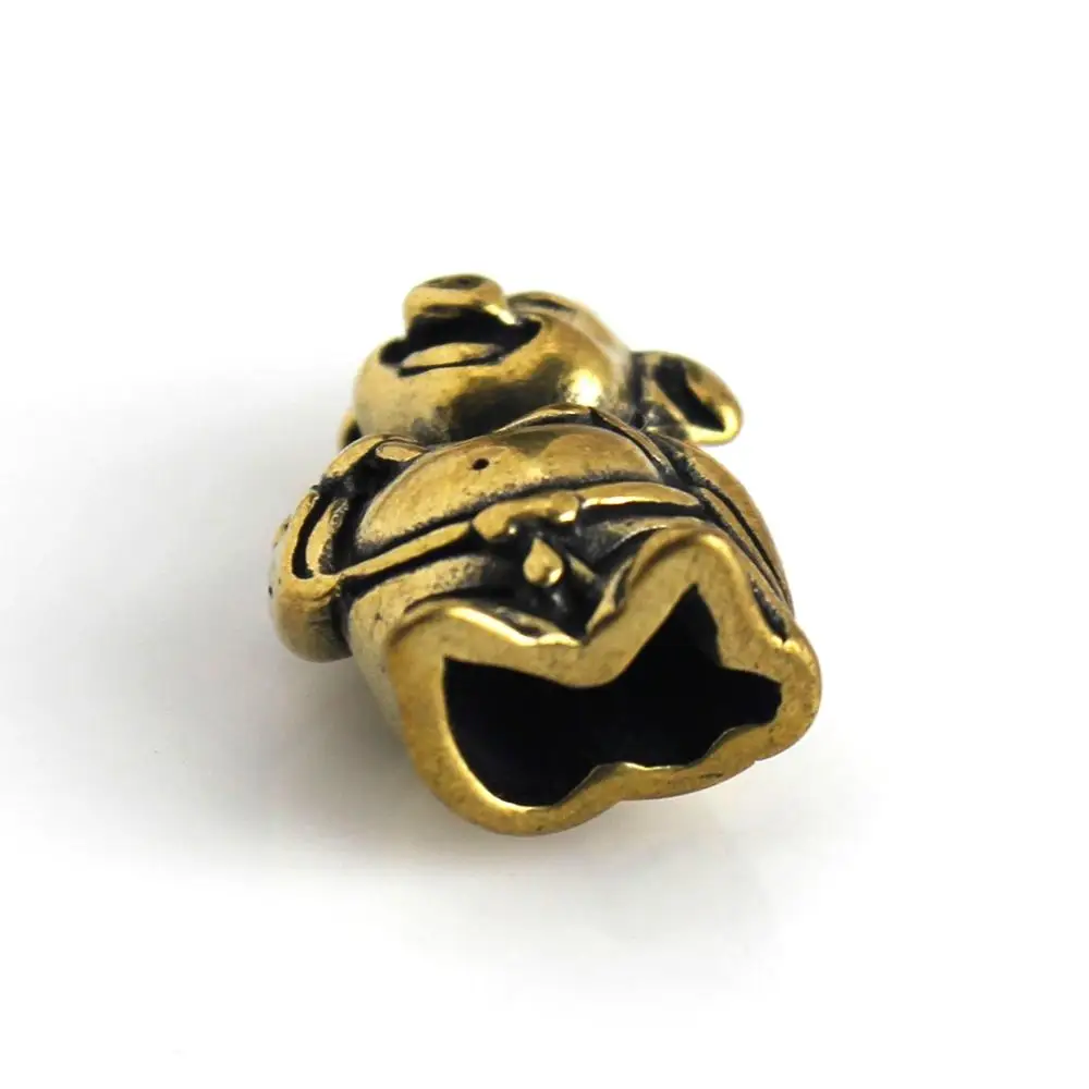 1 шт латунная свинья Подвеска Путешествие на Запад животное дизайн кожаная сумка